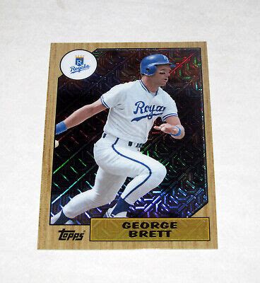 Topps Silver Pack Chrome Refractor Gb George Brett Hof