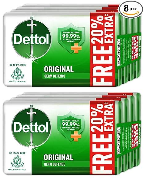 Dettol Original Germ Protection Bathing Soap Bar Pack Of 8 Price Offers In India Cashback 2024