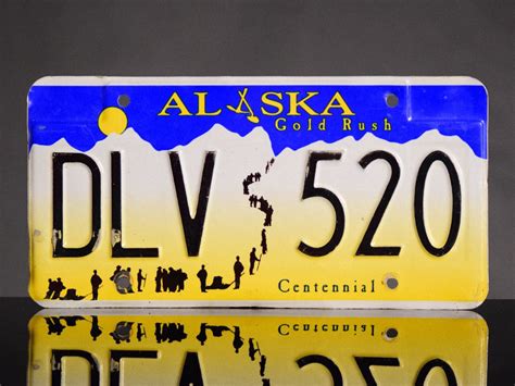 Alaskan License Plate – Gold Rush Centennial – Sam McGee's