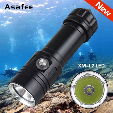 Asafee Af D L Led Flashlight Torch Underwater M Diving Flashlight