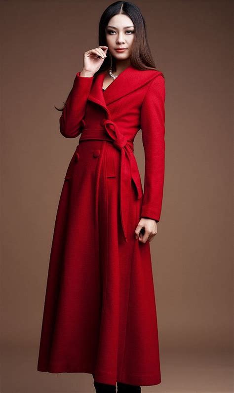 Pin By Christine Wolfe On Clothes In 2021 Red Long Coat Dress Coats