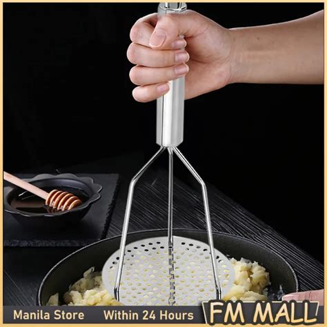 Manual Potato Press Stainless Steel Potatoes Masher Ricer Fruit