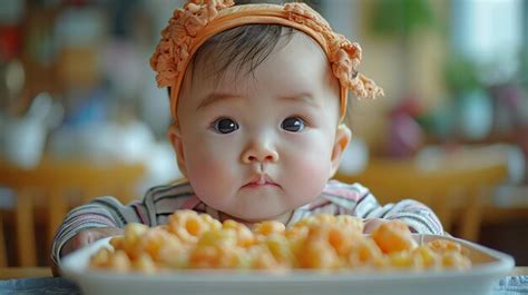 Premium Photo | Baby do not like to eat food Little cute kid girl ...