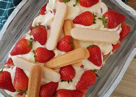 Aardbeien Tiramisu Een Fantastisch Fruit Dessert Lekker Tafelen