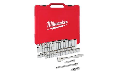 Milwaukee In Drive Sae Metric Ratchet And Socket Mechanics Tool