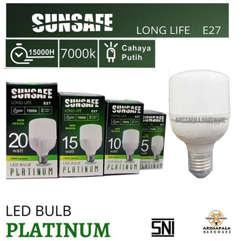 Jual LAMPU LED SUNSAFE PLATINUM BOHLAM LED SUPER TERANG 5W 10W 15W DAN