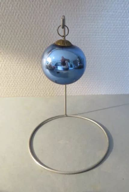 Ancienne Boule De No L Pour Sapin En Verre Souffl Glomis