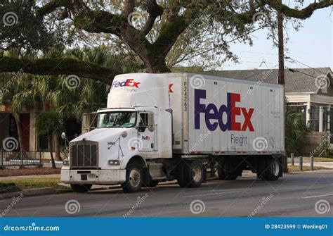 FedEx Truck On Highway Background Editorial Photo | CartoonDealer.com ...