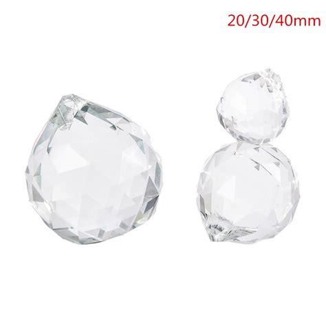 Mm Clear Crystal Ball Prism Faceted Glass Chande Grandado