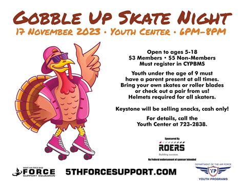 Gobble Up Skate Night – Northern Sentry