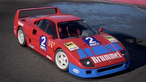 Multiple Liveries For The Ferrari F40 All Designs Based On The F40 Gt