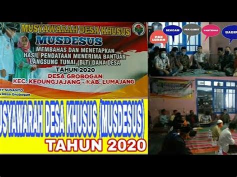 Informasi Musyawarah Desa Khusus Musdesus Bersama Pak Lurah Pak