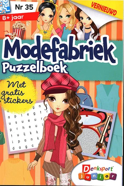 Denksport Puzzelboek Voor Meiden Mijn Modefabriek Vmbpress