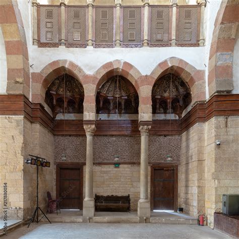 Side Wall At The Main Hall Of Beshtak Palace Qasr Bashtak A Mamluk