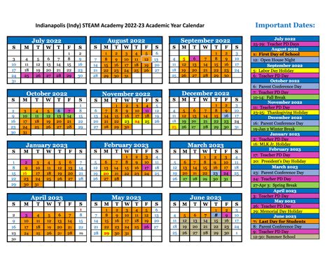 Steam Academy Calendar Printable Calendars At A Glance