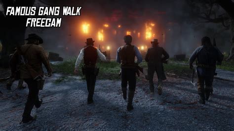 Rdr2 Braithwaite Manor Attack Gang Walk Freecam Different Camera