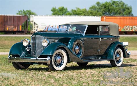 Car Packard Twelve Model 1108 Individual Custom Convertible Sedan 1934