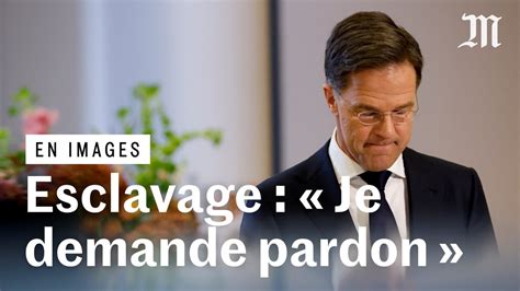 Je Demande Pardon Le Premier Ministre N Erlandais Mark Rutte