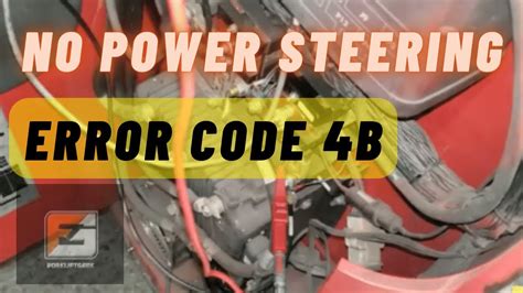 Error Code 4b No Power Steering Operation Youtube