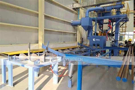 Rebar Bar Shot Blasting Machine Evertech Blast