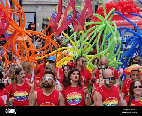 Pride Parade in London celebrates its 50th anniversary, London, UK ...