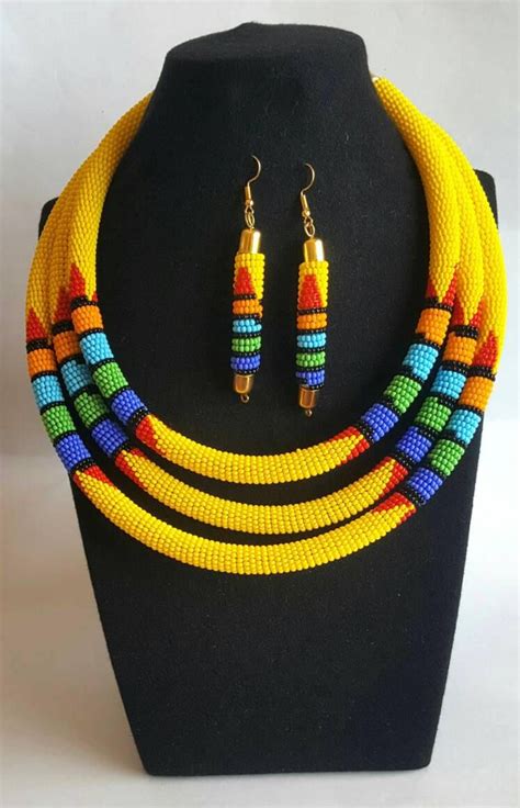 On Sale African Necklace Zulu Necklace Maasai Beaded Necklace With