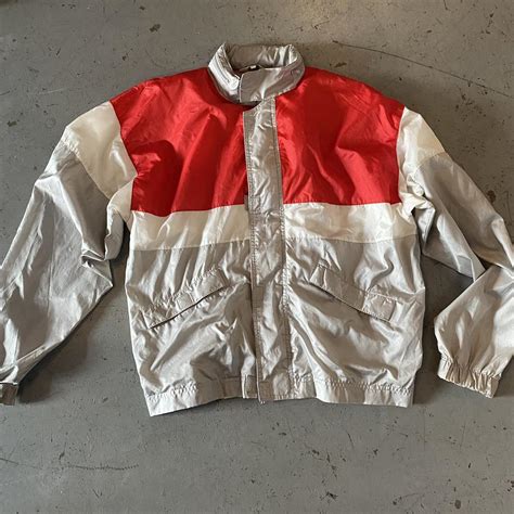 Vintage 90s Colorblock Windbreaker By Activ Mens Depop