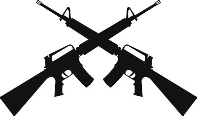 Crossed M Rifles Decal Military Graphics