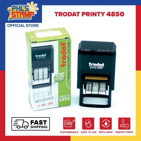 Trodat Personalized Stamp W Dater Shopee Philippines