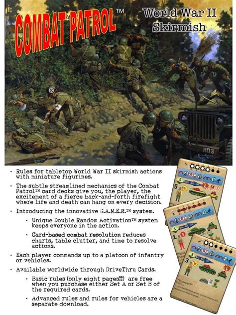 Combat Patrol Set B - BuckSurduPublications | DriveThruRPG.com