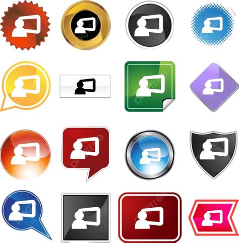 Conjunto De Iconos De Presentación Vector Png Negocio Computadora