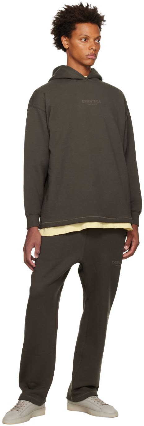 Fear Of God Essentials Gray Relaxed Hoodie Fear Of God Essentials