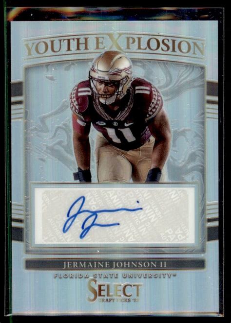 Jermaine Johnson II 2022 Panini Select Draft Picks Youth Explosion