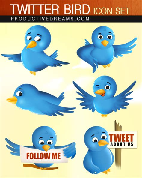 Twitter Bird Icon Vector #33665 - Free Icons Library