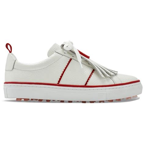 G/FORE Women's Kiltie Disruptor Golf Shoes Snow/Garnet ON SALE - Carl's ...