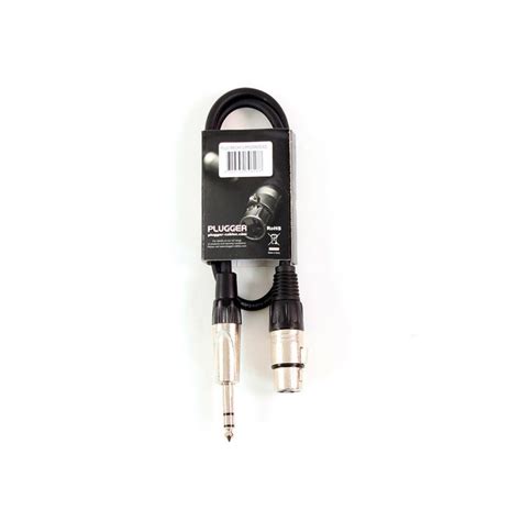 Plugger Câble XLR Femelle Jack Mâle Stéréo 0 60m Easy Câble Micro