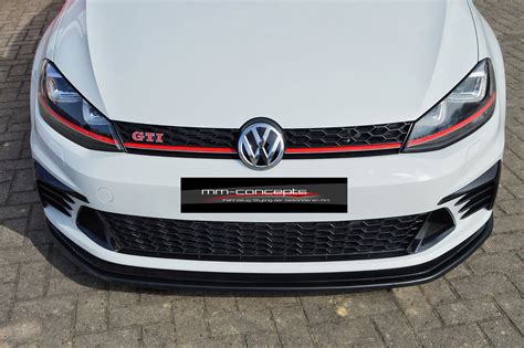 CUP Spoilerlippe für VW Golf 7 VII GTI Clubsport Front Schwert Ansatz