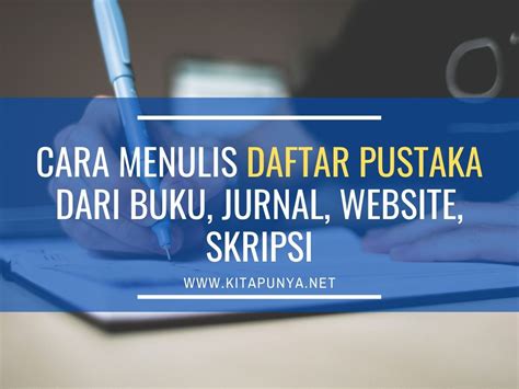 Cara Menulis Daftar Pustaka Dari Kuhp Delinews Tapanuli