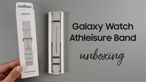 Samsung Galaxy Watch Athleisure Band Unboxing And First Look Silver