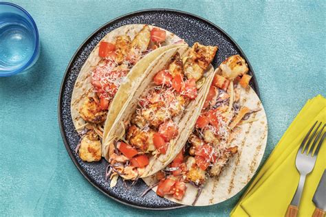 Easy Popcorn Chicken Tacos Recipe Hellofresh