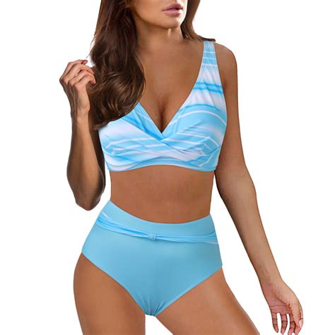 Hessimy Women High Waisted Bikini Sexy Push Up Two Piece Swimsuits