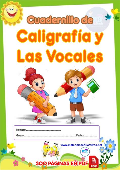 Cuadernillo De CaligrafÍa Y Las Vocales Material Educativo Vocal E