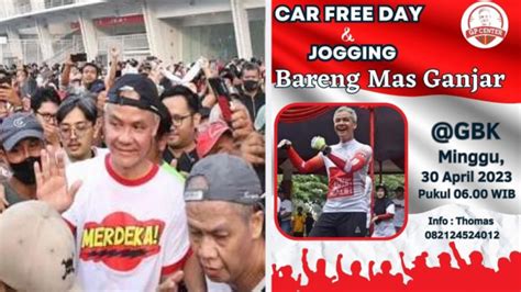 Netizen Sindir Ganjar Pranowo Yang Jogging Di Gbk Kan Memang Diundang