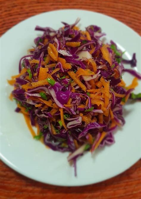 Ensalada De Col Morada Con Zanahoria Receta De Luzma Sg Cookpad