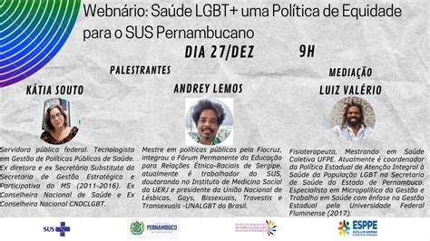 Webn Rio Sa De Lgbt Uma Pol Tica De Equidade Para O Sus Pernambucano