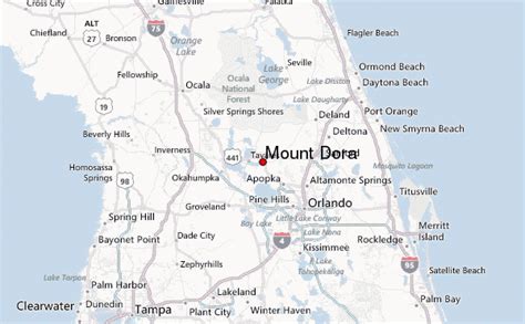 Mount Dora Florida Map | Color 2018