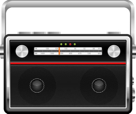 Portable Vintage Radio Clipart Design Illustration 9391574 PNG