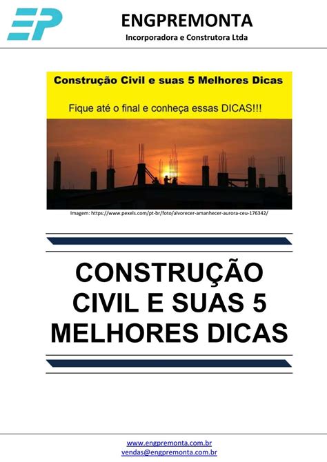 Construção Civil E Suas 5 Melhores Dicas By Premonta Issuu