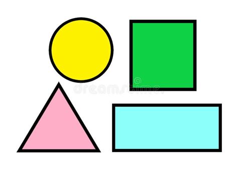 Triangle Square Circle And Rectangle Clipart