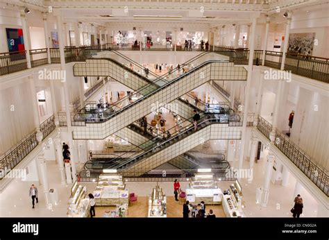 Interior Of Le Bon Marche Department Store St Germain Des Pres Area